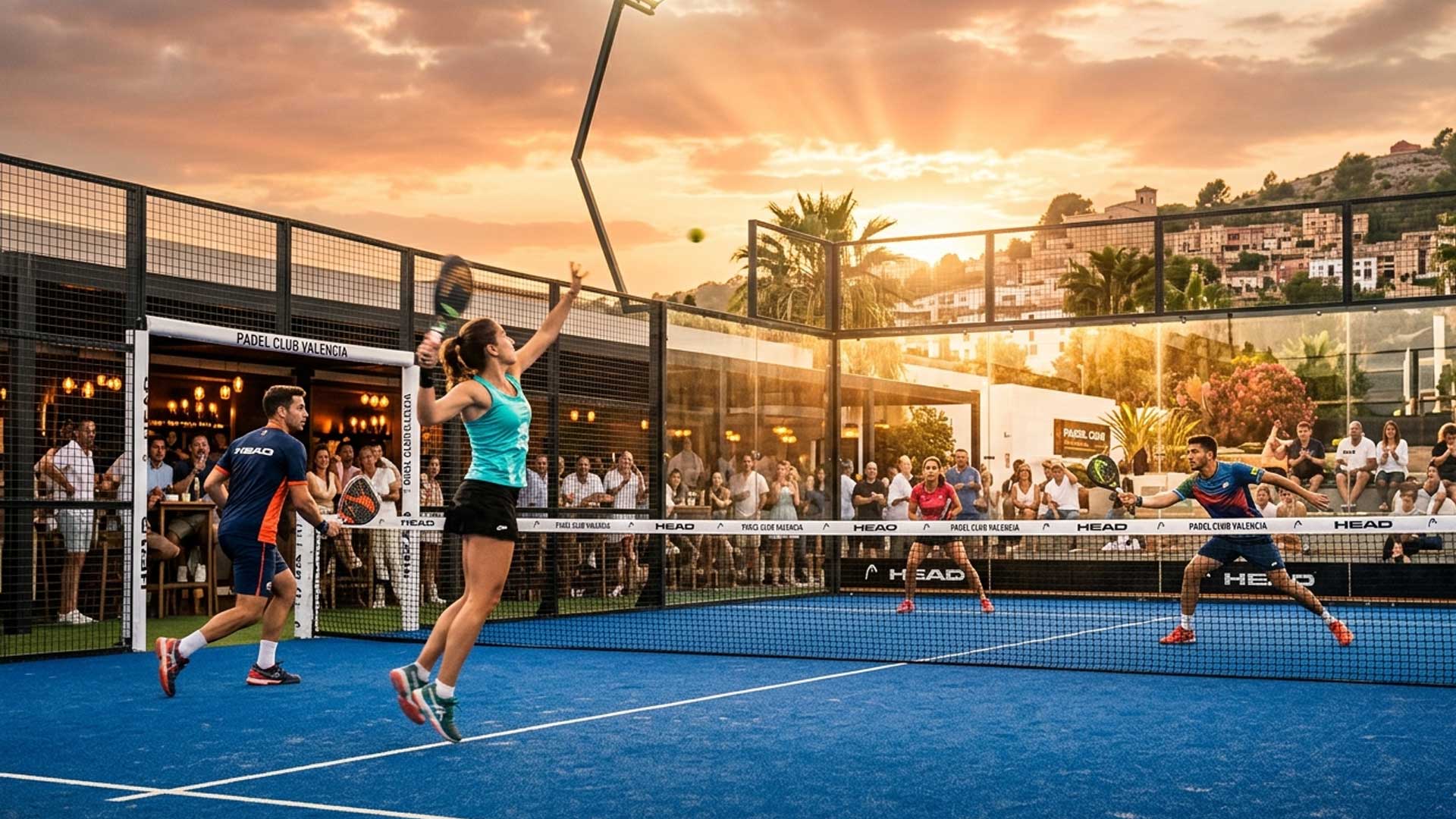 Landing page for padel business